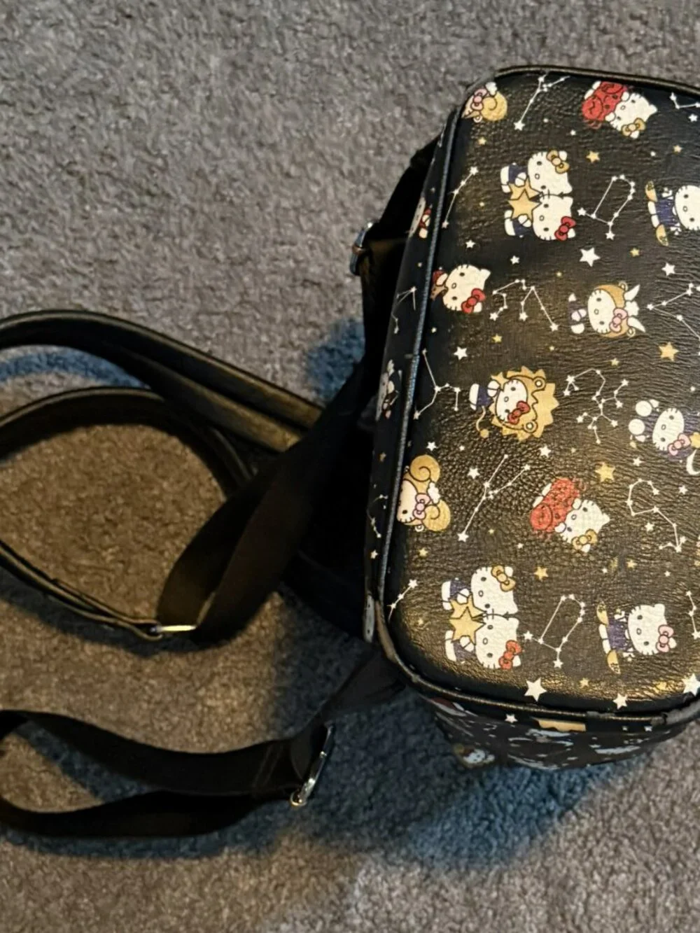 Loungefly Hello Kitty Zodiac Astrology Mini Backpack Sanrio Black Bag